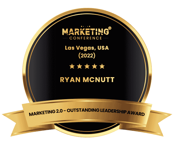 Marketing Badge Leadership Award Ryan McNutt